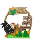 Guirlanda Galinha Bem-Vindo
